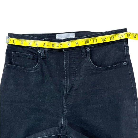 EVERLANE Hi-Rise Skinny Black Jeans Size 30 Strechy - Picture 9 of 11
